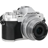 Olympus E‑M10 Mark IV Pancake-Kit, Digitalkamera silber, inkl. Olympus M.Zuiko Objektiv