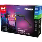 One for all Universal Gaming-Einzelmonitorarm (DM8110), Monitorhalterung grau, RGB