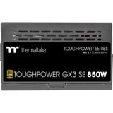 Thermaltake Toughpower GX3 SE 850W, PC-Netzteil schwarz, 1x 12-Pin High Power GPU, 2x PCIe, 850 Watt