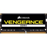 Corsair SO-DIMM 8 GB DDR4-2400 (2x 4 GB) Dual-Kit, Arbeitsspeicher schwarz, CMSX8GX4M2A2400C16, Vengeance
