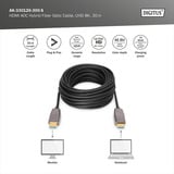Digitus HDMI AOC Hybrid Glasfaserkabel, UHD 8K schwarz, 30 Meter
