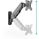 Digitus Universal Single Monitorhalter mit Gasdruckfeder, Monitorhalterung schwarz