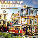 Lumibricks Historische Straßenbahn und Bahnhof, Konstruktionsspielzeug 