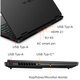 OMEN 16-am0280ng, Gaming-Notebook schwarz, Intel® Core™ Ultra 7 255H, NVIDIA GeForce RTX 5060, 24 GB DDR5, 1 TB (1 TB SSD), ohne Betriebssystem