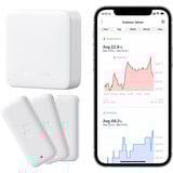 SwitchBot Smart Bundle – 3er Pack Thermo-Hygrometer und Hub Mini, Set weiß
