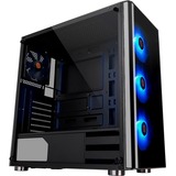 Thermaltake V200 TG RGB, Tower-Gehäuse schwarz, Tempered Glass