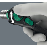 Wera Zyklop Speed-Knarre 8000 B Black Edition, 3/8" schwarz/grün, mit schwenkbarem Kopf