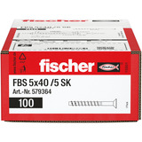 fischer Betonschraube FBS 5x40 /5 Senkkopf TX 100 Stück, verzinkt