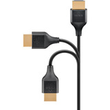 goobay Slim High-Speed-HDMI-Kabel mit Ethernet, 8K @ 60Hz schwarz, 2 Meter