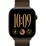 Apple Watch Series 12, Smartwatch bronze, Aluminium, 46 mm, Milanaise Armband Dunkelbronze M/L