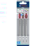 Bosch PRO Plastics PVC and PMMA clean Stichsägeblatt T 302 H, 132mm 3 Stück