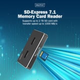 Digitus Dual M.2 NVM SSD Docking Station, Dockingstation schwarz, USB-C, M2 SSD, SD-E