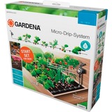 GARDENA Micro-Drip-System Tropfbewässerungsset Beet automatic, Bewässerungsautomat schwarz, mit Bewässerungscomputer Flex