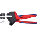 KNIPEX Crimp-Systemzange 97 43 66 EVO, Crimpzange rot/blau, für MC4 EVO 2 Solar-Steckverbinder