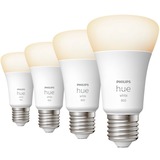 Philips HUE White E27, LED-Lampe Viererpack, ersetzt 60 Watt
