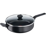 Tefal Schmorpfanne Easy Cook & Clean, Ø 24cm schwarz, mit Glasdeckel