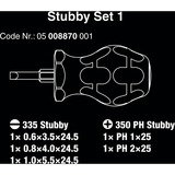 Wera Stubby Set 1 / Vergaserschraubendreher schwarz/grün, 5-teilig