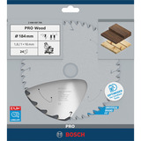 Bosch Professional PRO Wood cordless Kreissägeblatt, Ø 184mm, 24Z Bohrung 16mm, für Akku-Kappsägen