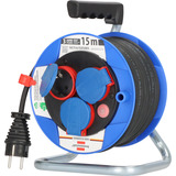 Brennenstuhl Garant Kompakt IP44, 3-fach, Kabeltrommel blau/schwarz, 15 Meter
