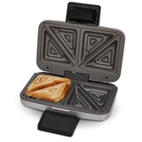 Cloer XXL-Sandwichmaker 6259 silber/schwarz