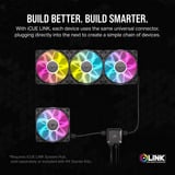 Corsair iCUE LINK RX120 RGB Triple Generalüberholt, Gehäuselüfter schwarz, 3er Pack, inkl. Hub, 120 mm