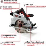 EINHELL Professional Akku-Handkreissäge TE-CS 18/190 Li BL - Solo, 18Volt rot/schwarz, ohne Akku und Ladegerät