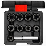 GEDORE red Ausdreher-Satz 1/2", SW 10-19mm schwarz, Koffer