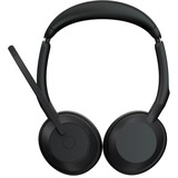 Jabra Evolve2 55, Headset schwarz, Stereo, UC, USB-A, Link380a