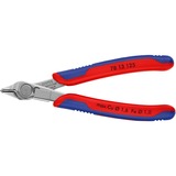 KNIPEX Electronic Super Knips 78 13 125, Elektronik-Zange grau, mit Öffnungsfeder