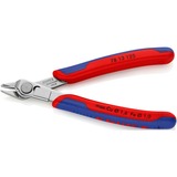 KNIPEX Electronic Super Knips 78 13 125, Elektronik-Zange grau, mit Öffnungsfeder