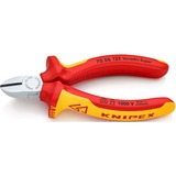 KNIPEX Seitenschneider VDE isoliert 70 06 125, Schneid-Zange rot/gelb, Länge 125mm