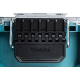 Makita MAKTRAK Organizer kompakt , Werkzeugkiste blau/transparent, Transparenter Deckel