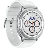 SAMSUNG Galaxy Watch8 Classic, Smartwatch weiß, 46mm, LTE, Hybrid-Armband