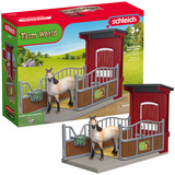 Schleich Farm World Ponybox mit Mustang Stute, Spielfigur 