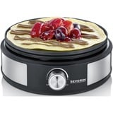 Severin Fondue-Crêpes-Kombination FO 2471 edelstahl/schwarz, 1.500 Watt