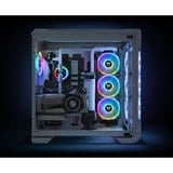 Thermaltake Riing Trio 12 RGB Radiator Fan White TT Premium Edition, Gehäuselüfter weiß, 3er Pack inkl. Controller