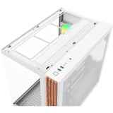 Thermaltake View 380 WS ARGB , Tower-Gehäuse weiß/holz, Tempered Glass x 2, Holz-Struktur