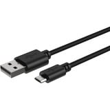 Ansmann USB 2.0 Kabel, USB-A Stecker > Micro-USB Stecker schwarz, 1 Meter