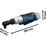Bosch Akku-Ratschenschrauber GRC 12V-60 1/2 SN Professional solo, 12Volt blau/schwarz, ohne Akku und Ladegerät, 1/2"