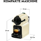 DeLonghi Nespresso Inissia EN 80.CW, Kapselmaschine creme