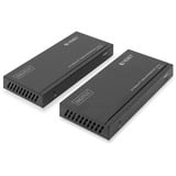 Digitus 4K HDBaseT HDMI Extender Set, 150 Meter, HDMI Verlängerung schwarz, Sendeeinheit + Empfängereinheit