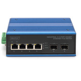 Digitus Industrial 4+2 -Port Gigabit Ethernet PoE, Switch 