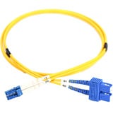 Digitus LWL Patchkabel, Duplex, LC > SC Stecker, Singlemode OS2 gelb, 5 Meter