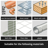 EINHELL 6-teiliges Multitool-Zubehör-Set, Schleifscheibe für Multifunktionswerkzeuge