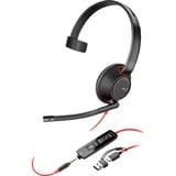 HP Poly Blackwire 5210 Monaural USB-C-Headset +3,5-mm-Stecker +USB-C/A-Adapter schwarz