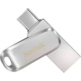 SanDisk Ultra Dual Drive Luxe 64 GB, USB-Stick silber, USB-A 3.2 Gen 1, USB-C 3.2 Gen 1