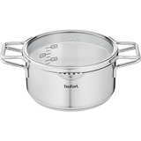 Tefal Kochtopf Nordica, Ø 20cm edelstahl, mit Glas-Siebdeckel