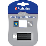 Verbatim Pin Stripe 16 GB, USB-Stick schwarz