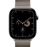 Apple Watch Series 12, Smartwatch Titan Natur, 46 mm, Milanaise Armband Natur S/M, Cellular