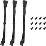 DeepCool FD12 V2 3IN1, Gehäuselüfter schwarz, 3er Pack, 120 mm